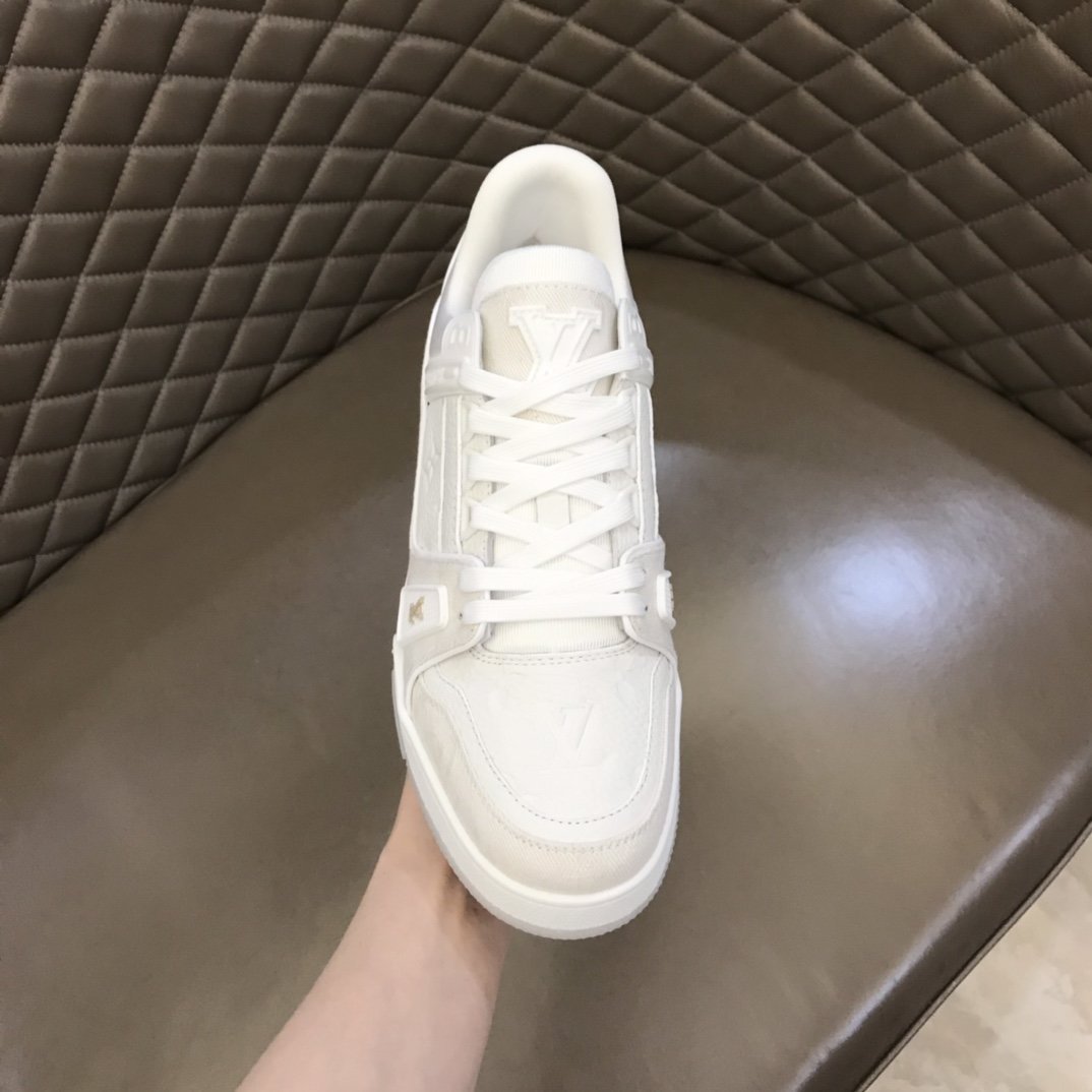 LUV TRAINER SNEAKER MONOGRAM PATENT CANVAS WHITE VIRGIL ABLOH