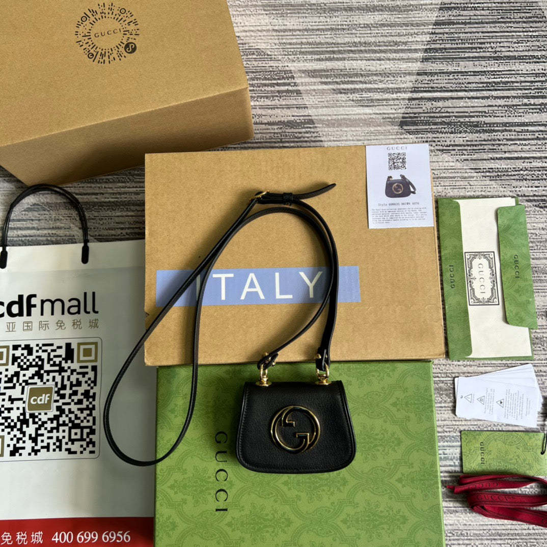 gg Blondie Card Case Wallet Black For Women, Women’s Bags 4.5in/12cm gg ‎698635 UXX0G 1000