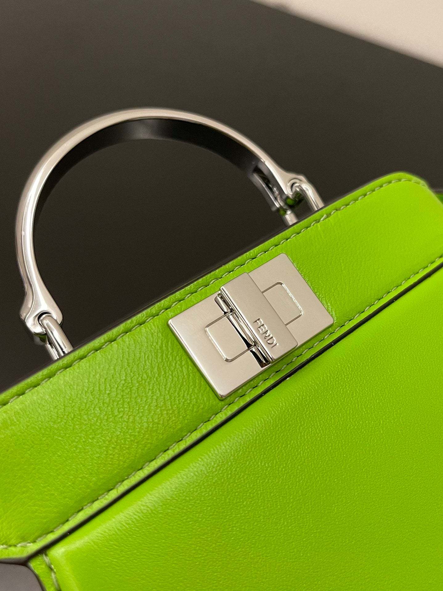 FI Peekaboo ISeeU Petite Green Micro Bag For Woman 11cm/4.5in