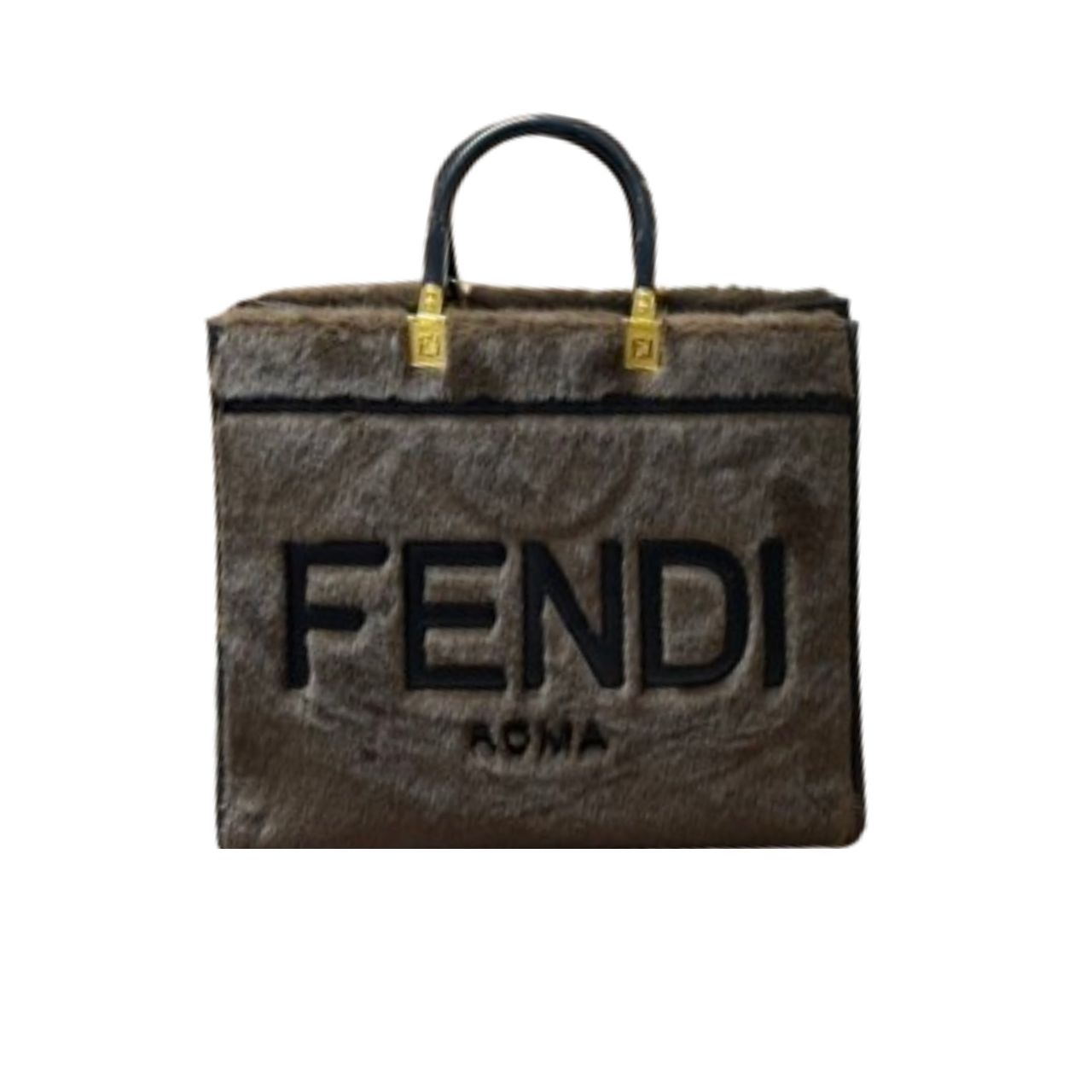 FD SUNSHINE MEDIUM BROWN FUR LEATHER 36CM