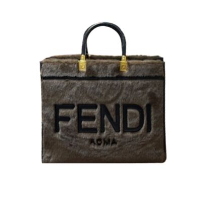 FD SUNSHINE MEDIUM BROWN FUR LEATHER 36CM