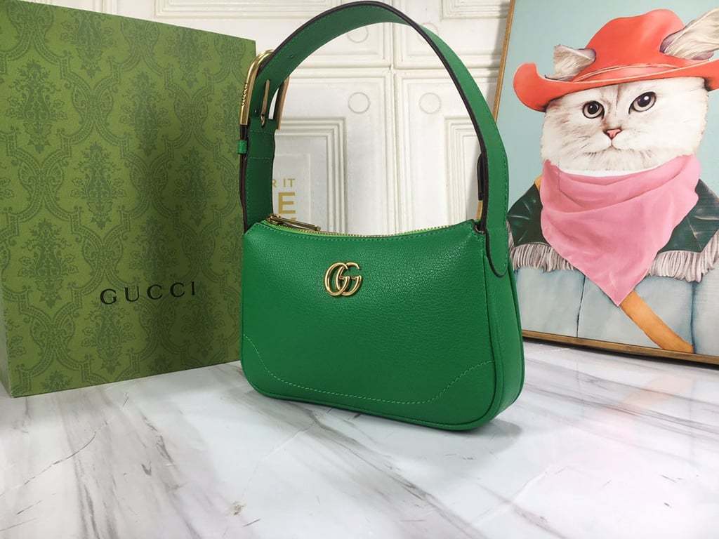 GG APHRODITE MINI SHOULDER BAG 21CM GREEN