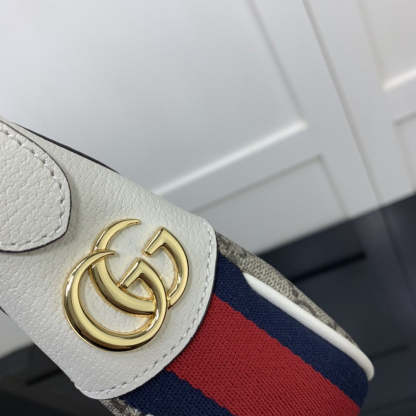gg Ophidia gg Mini Bag Beige And Ebony gg Supreme Canvas For Women 7.9in/20cm gg 658551 96IWG 9794
