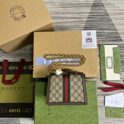 GG OPHIDIA GG MINI SHOULDER BAG 17CM 696180 96IWG 8745