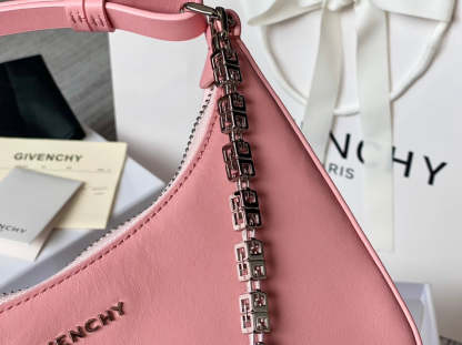 gv Small Moon Cut Out Bag Pink For Women, Handbags, Shoulder Bags 9.8in/25cm GVC