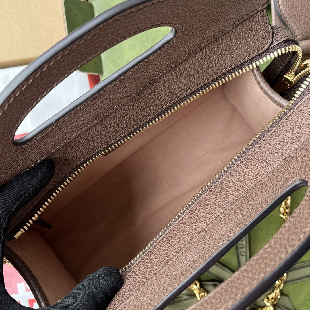 gg Ophidia Small Tote With Web Black For Women 10in/26cm gg 693724 96IWO 8745