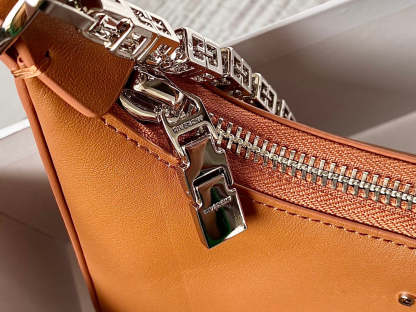 gv Small Moon Cut Out Bag Caramel Brown For Women, Handbags, Shoulder Bags 9.8in/25cm GVC
