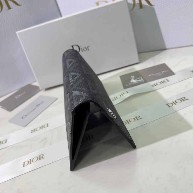 dir VERTICAL LONG WALLET BLACK CD DIAMOND CANVAS 17.5CM 2ESBC002DCO H43E