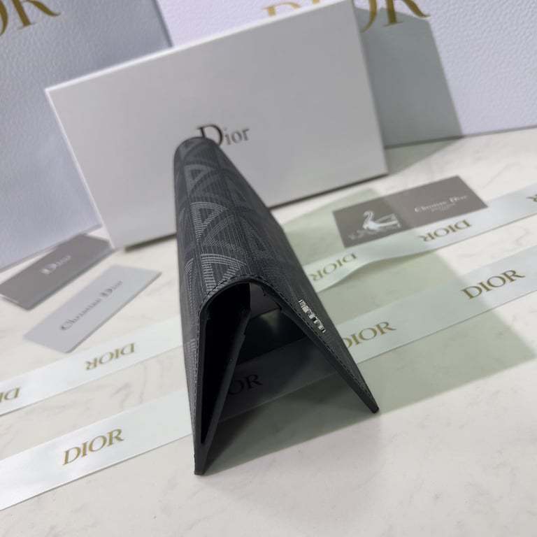 dir VERTICAL LONG WALLET BLACK CD DIAMOND CANVAS 17.5CM 2ESBC002DCO H43E