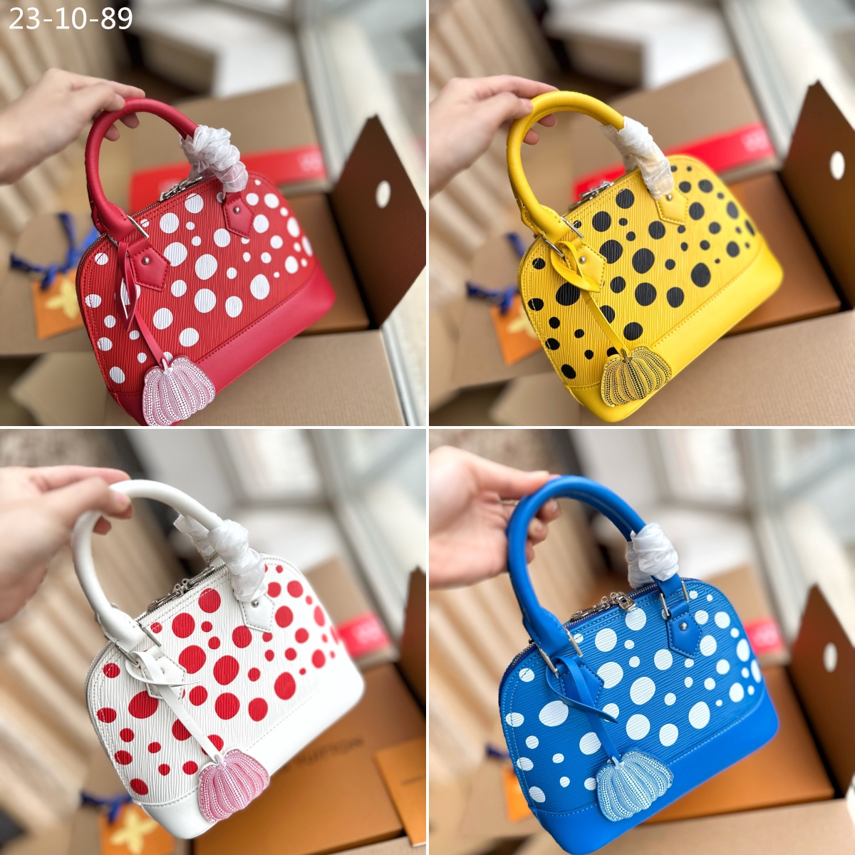 LV ALMA BB LV X YK BAG RED AND WHITE 24CM M21699