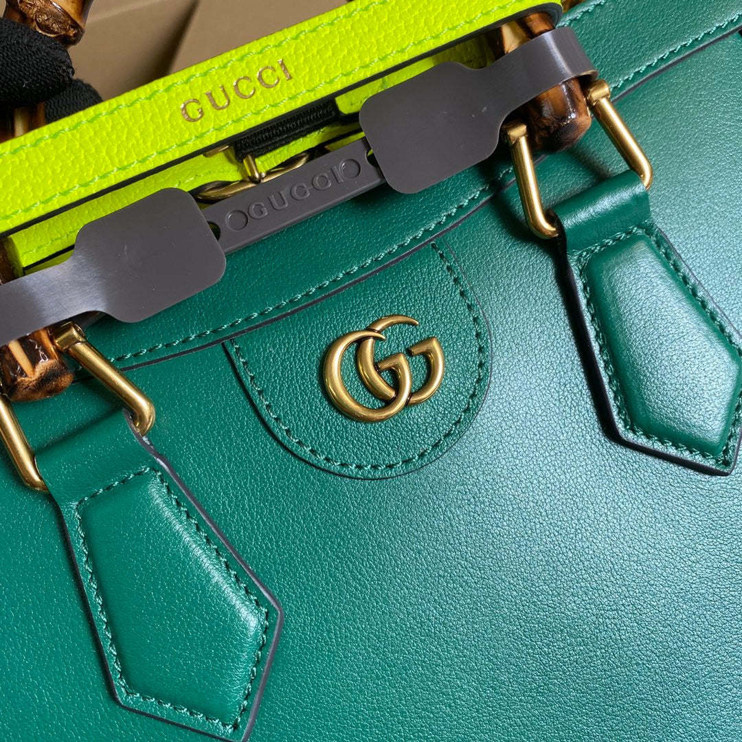 gg Diana Small Tote Bag Green For Women, Women’s Bags 11in/27cm gg ‎