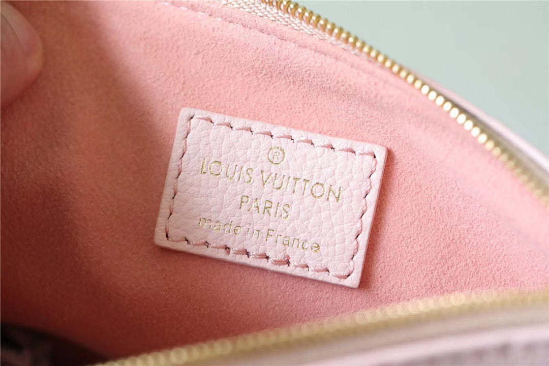 LV Multi Pochette Accessoires Monogram Empreinte Pink For Women, Women’s Handbags 9.4in/24cm LV M46093