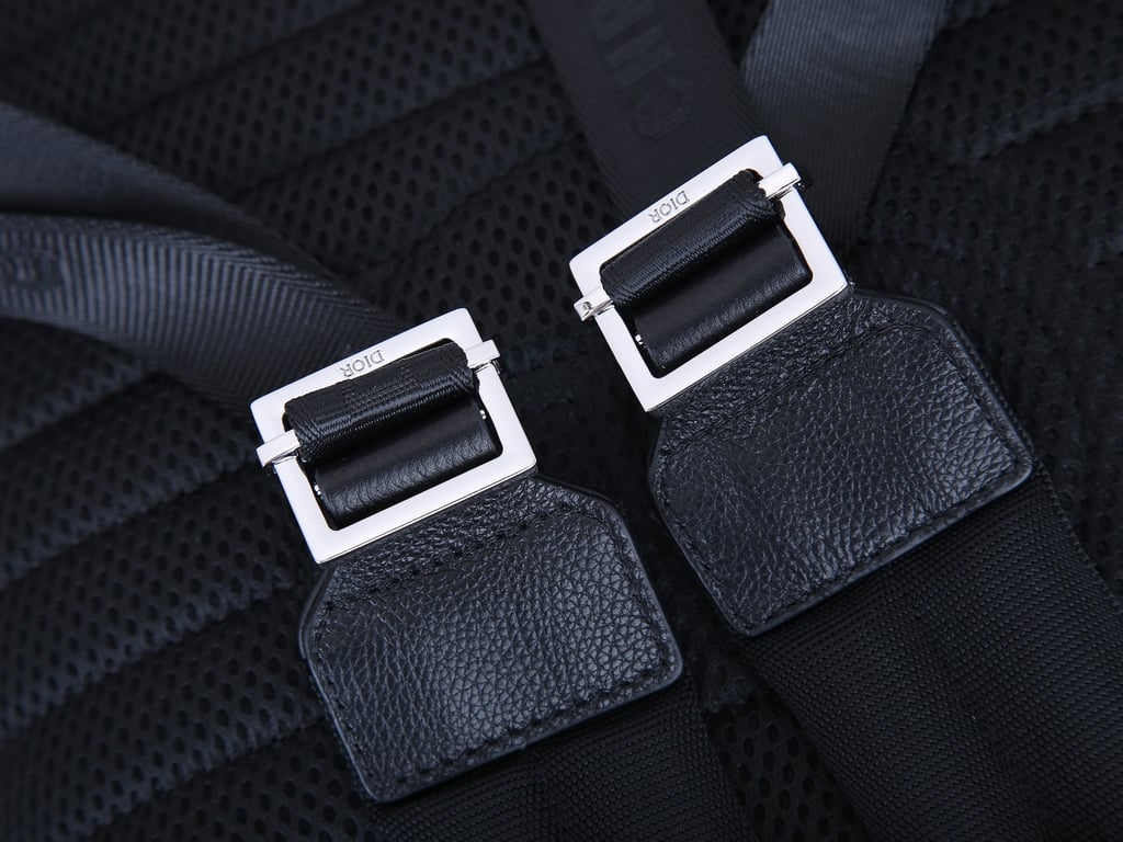 DIR BLACK 40CM RIDER OBLIQUE JACQUARD BACKPACK