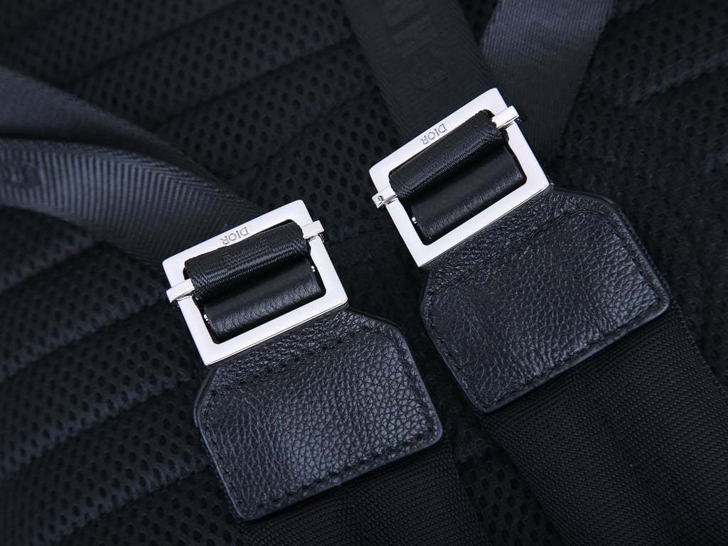 DIR BLACK 40CM RIDER OBLIQUE JACQUARD BACKPACK