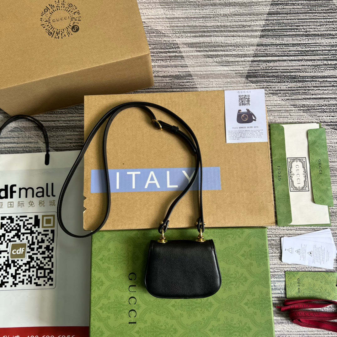 gg Blondie Card Case Wallet Black For Women, Women’s Bags 4.5in/12cm gg ‎698635 UXX0G 1000