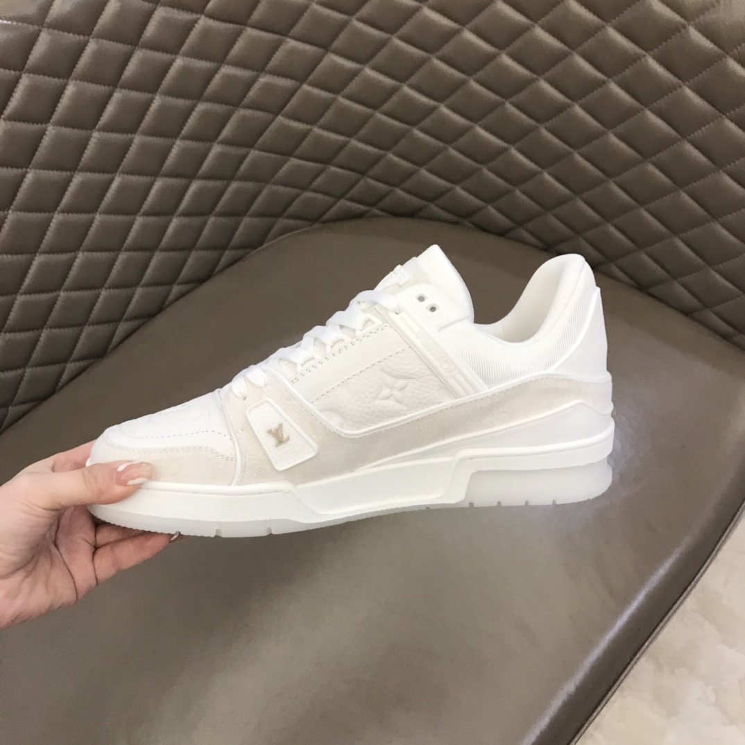 LUV TRAINER SNEAKER MONOGRAM PATENT CANVAS WHITE VIRGIL ABLOH