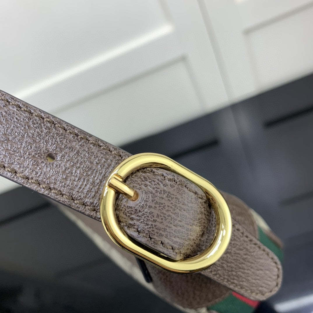 gg Ophidia gg Mini Bag Beige And Dusty Grey gg Supreme Canvas For Women 8in/20cm gg