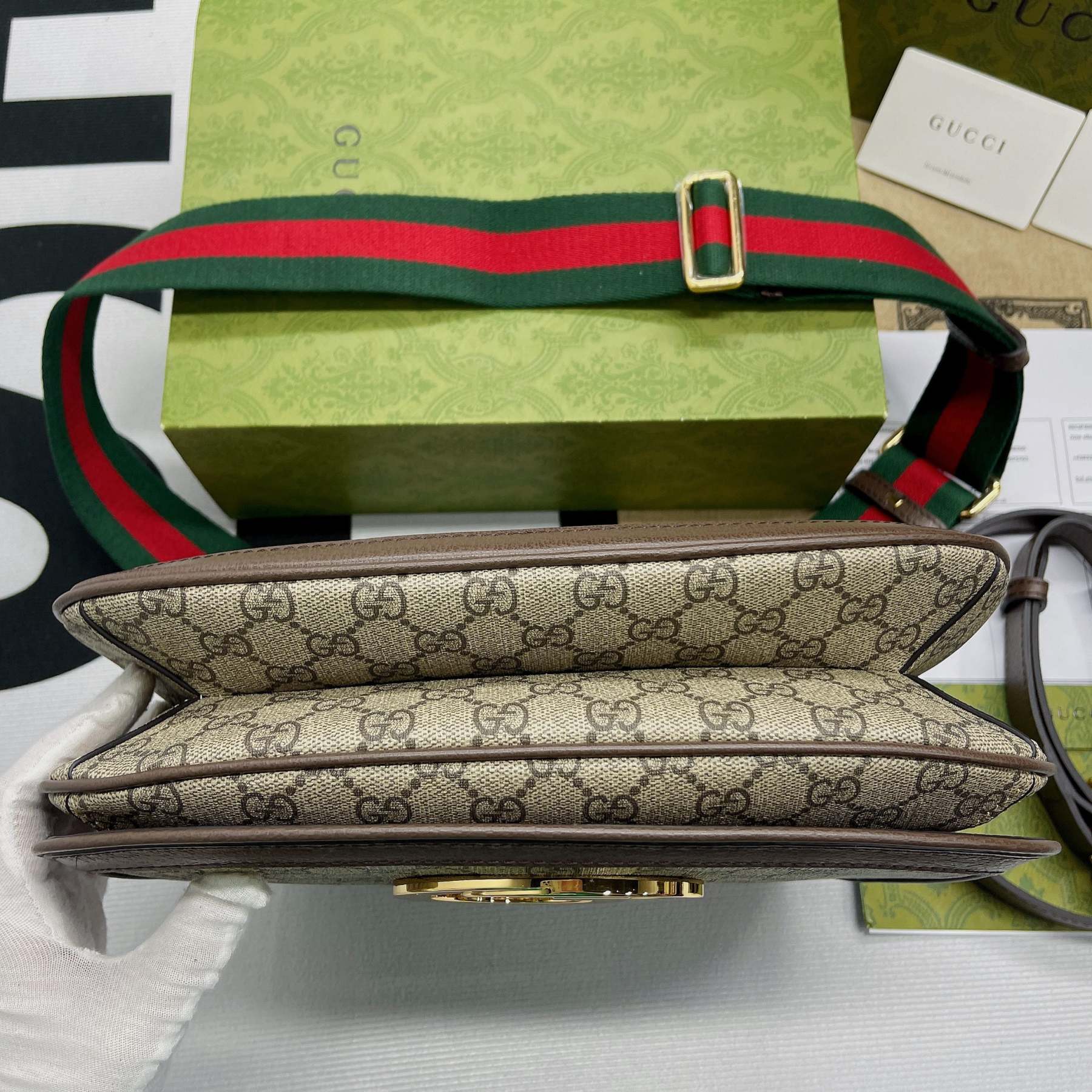 gg Blondie Medium Shoulder Bag Beige For Women, Women’s Bags 11.4in/29cm gg ‎699210 96IWG 8745