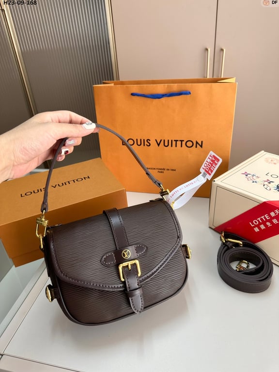 LUV SAUMUR BB BAG DARK BROWN 20CM
