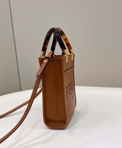 FI Sunshine Shopper Brown Mini Bag For Woman 13cm/5in