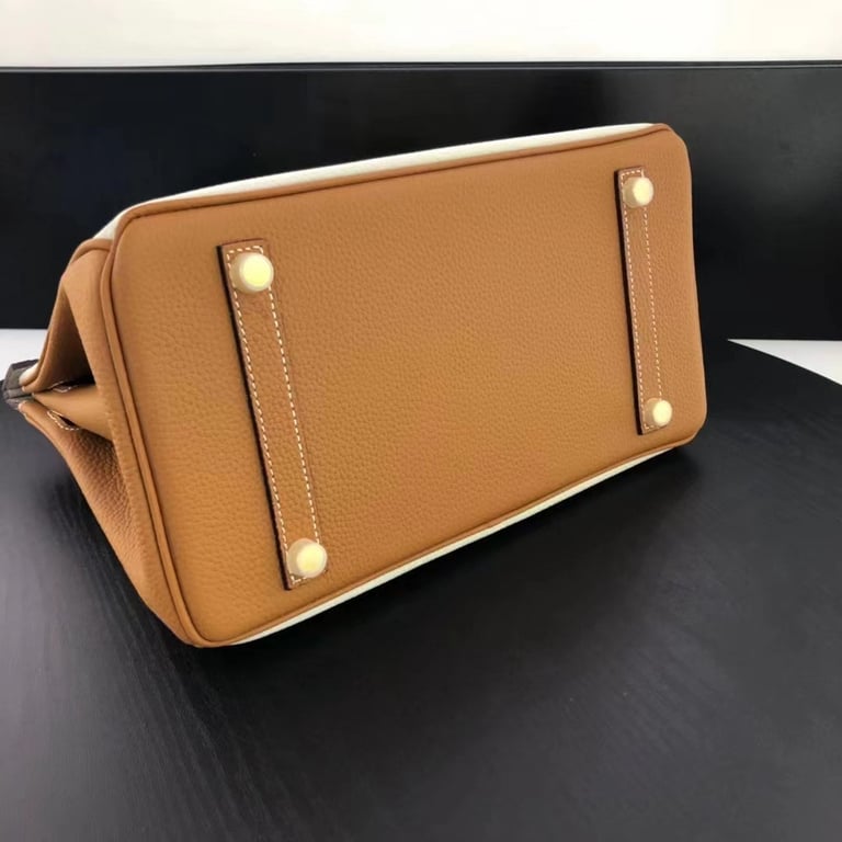 HM BIRKIN TOGO LEATHER GOLD HARDWARE BEIGE BROWN 30CM
