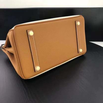 HM BIRKIN TOGO LEATHER GOLD HARDWARE BEIGE BROWN 30CM