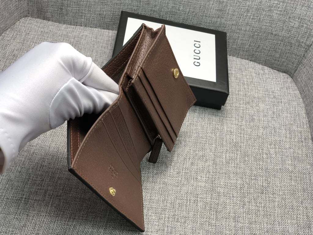 GG OPHIDIA GG CARD CASE WALLET 11CM 523155 96IWG 8745