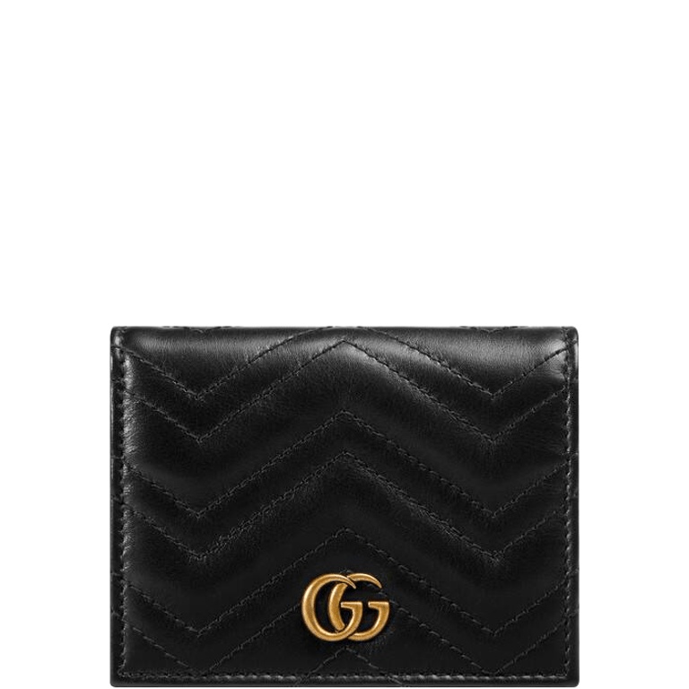 GG MARMONT CARD CASE WALLET 11CM BLACK 466492 DTD1T 1000