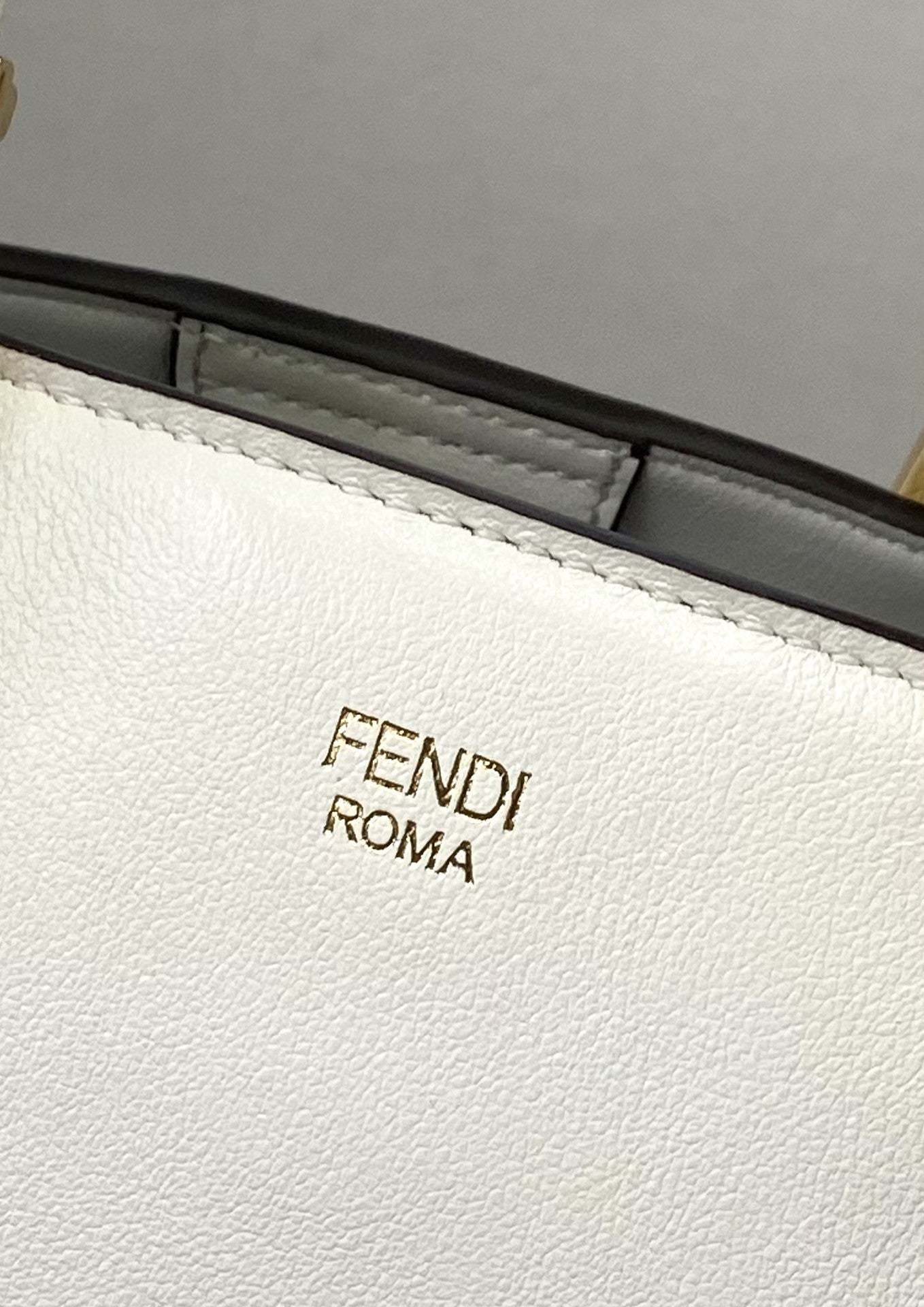 FI Small FF Tote Shoulder White Bag For Woman 30cm/12in