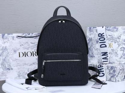 DIR BLACK 40CM RIDER OBLIQUE JACQUARD BACKPACK