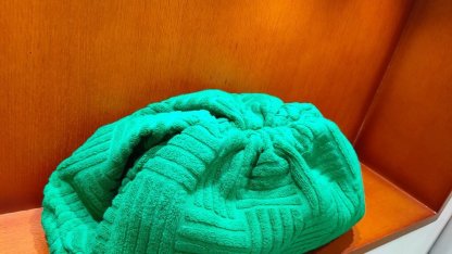 BV Teen Pouch Green, For Women, Bags 12.2in/31cm