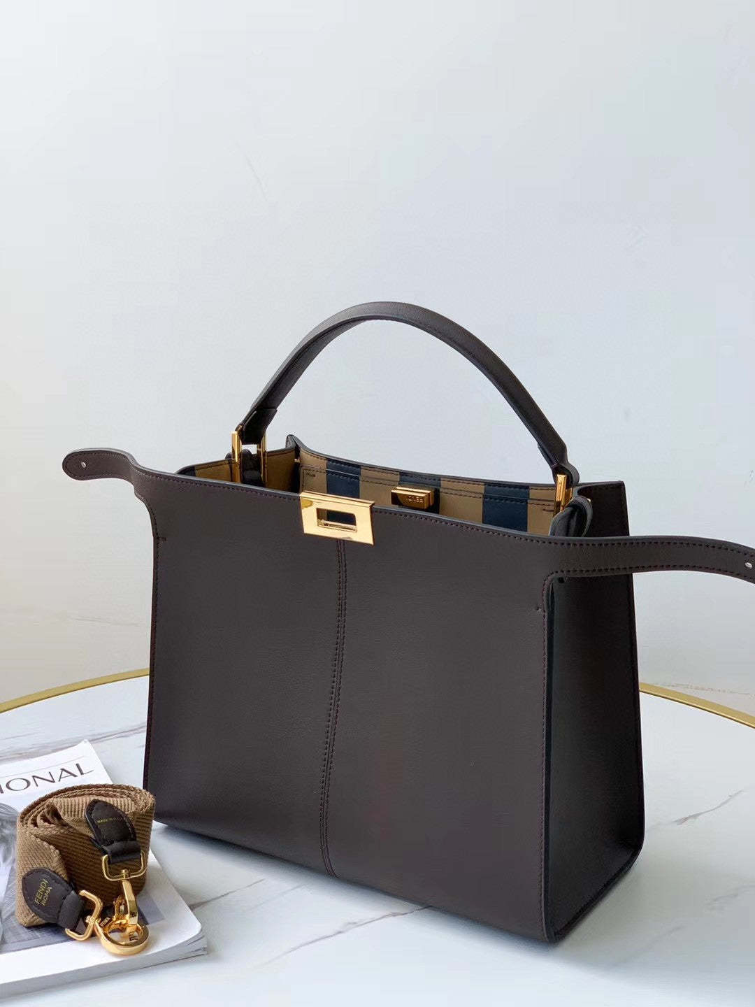 FI Peekaboo X-Lite Tote Medium Purple Bag For Woman 30cm/12in