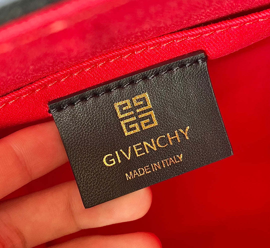 gv Medium G Tote Shopper Bag Canvas Black/Red For Women, Handbags, Shoulder Bags 7.5in/19cm GVC