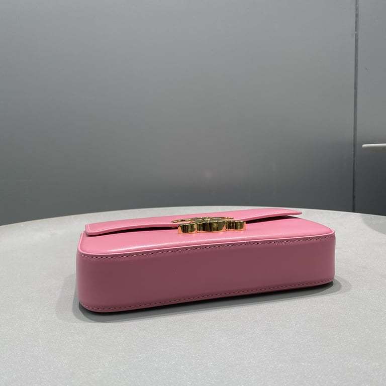 CE CHAIN SHOULDER BAG TRIOMPHE IN TRIOMPHE CANVAS PINK