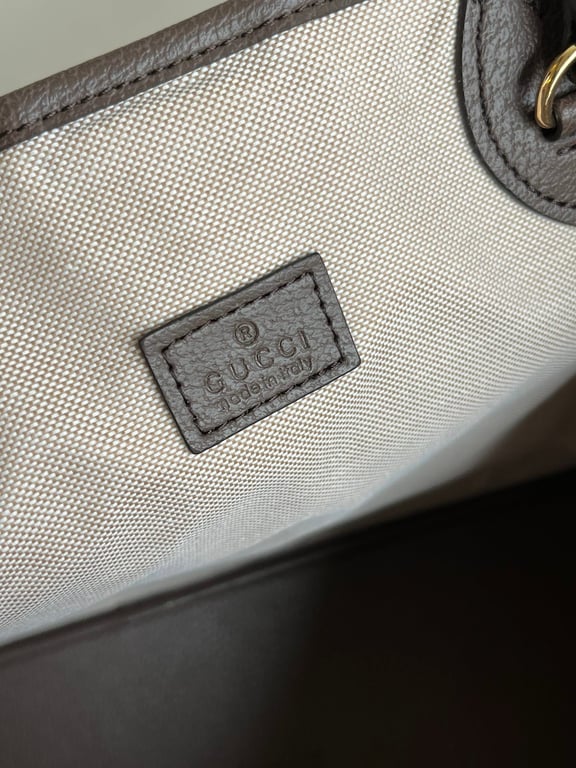 GG OPHIDIA MEDIUM GG CANVAS TOTE BAG BROWN 40CM 739730