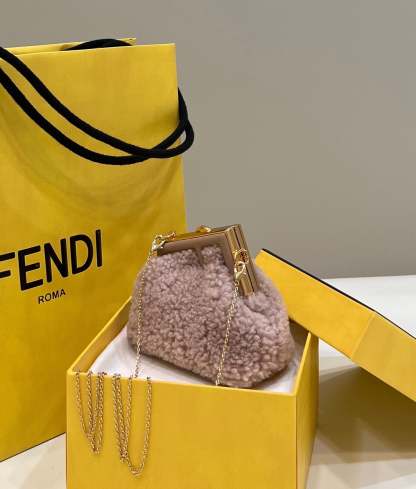 FI First Mini Pink Mink Bag For Woman 11.5cm/4in