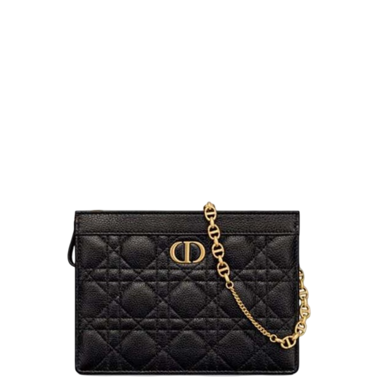 dir CARO ZIPPED POUCH WITH CHAIN BLACK S5106UWHC_M900