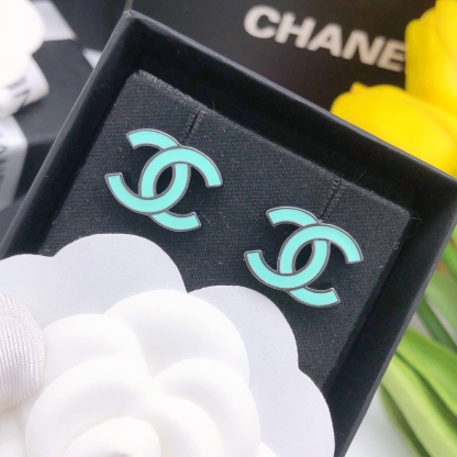 CC CC EARRINGS BLUE