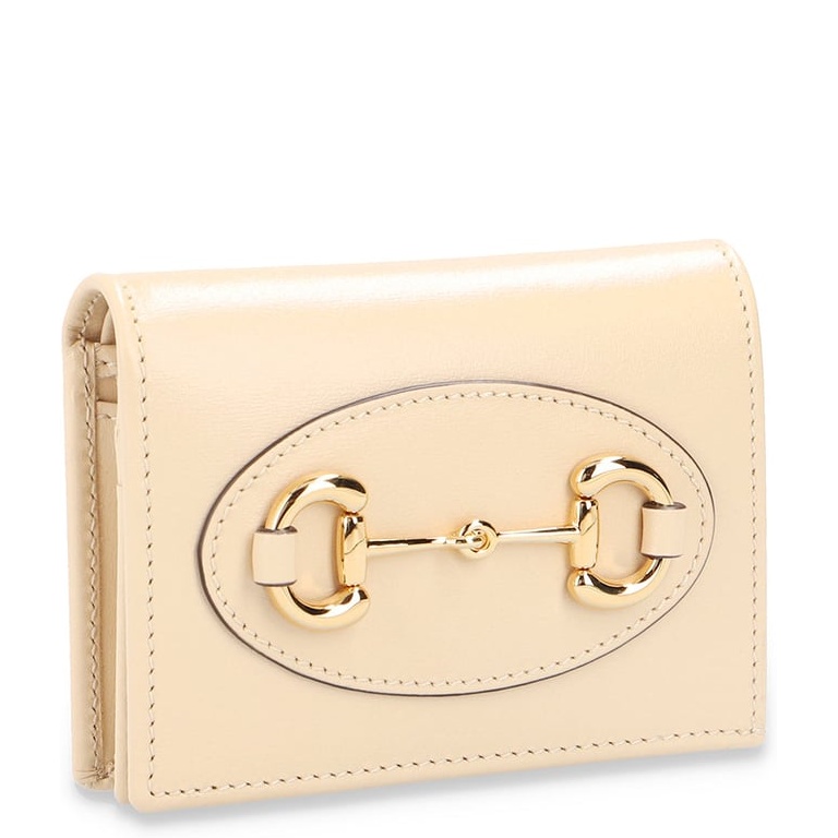 GG HORSEBIT 1955 CARD CASE WALLET 11CM BEGIE 621887 0YK0G 9830
