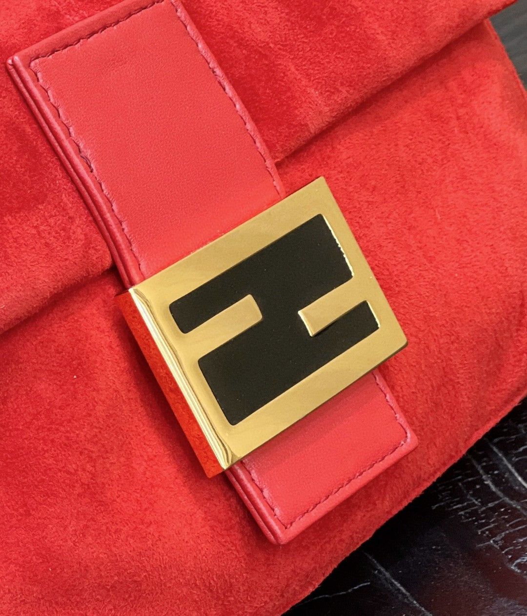 FI Baguette Red Bag For Woman 25cm/9.5in