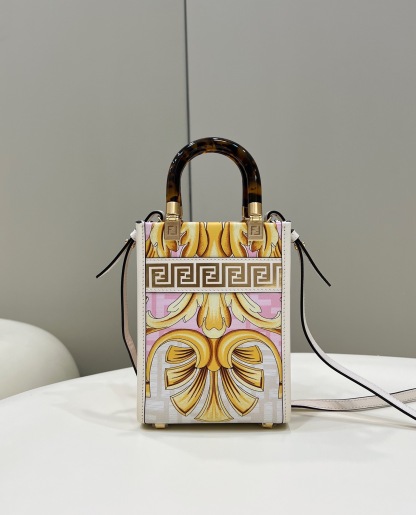 FENDACE MINI SUNSHINE SHOPPER WHITE 8BS051AKMUF1HZC