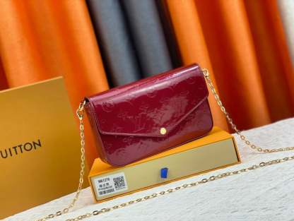 LUV POCHETTE FELICIE WINE RED 21CM