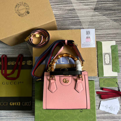 gg Diana Mini Tote Bag Pink For Women, Women’s Bags 7.9in/20cm gg ‎702732 U3ZDT 5479