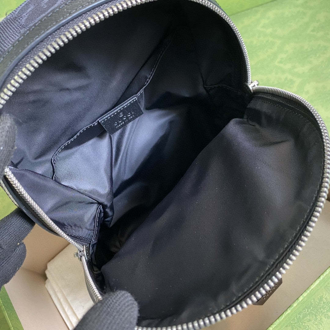 gg Off The Grid Sling Backpack Black gg Nylon For Men 11in/27cm 658631 H9HUN 1000