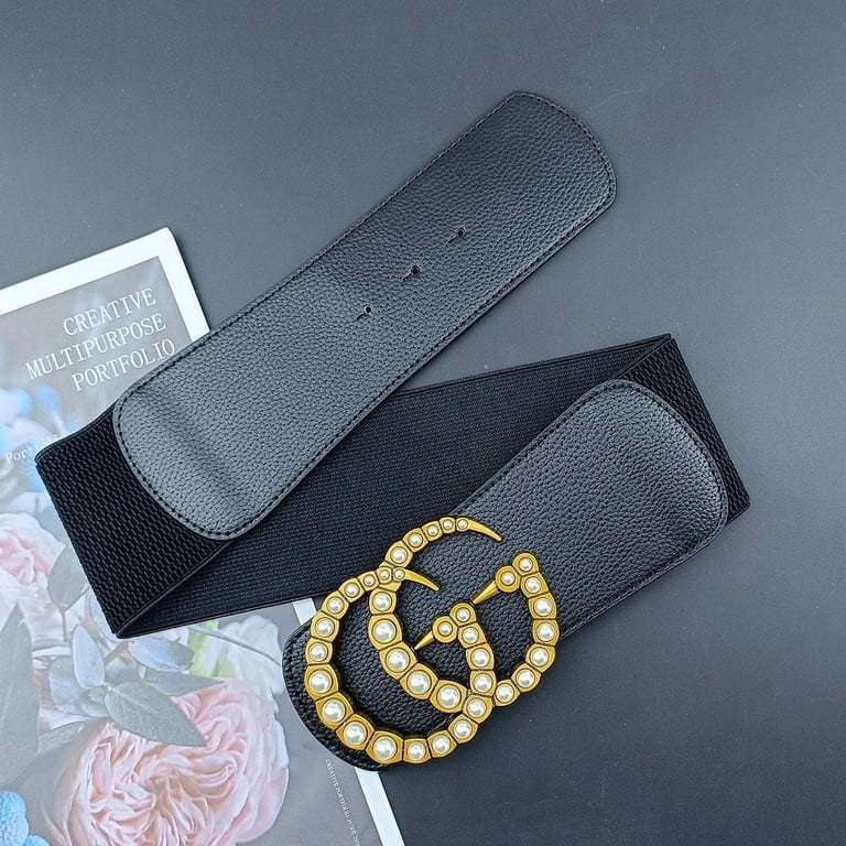 GG BELT WITH PEARL DOUBLE G