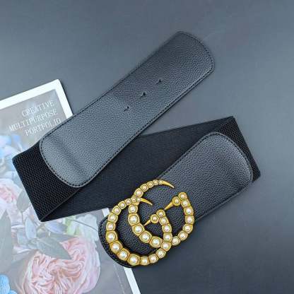 GG BELT WITH PEARL DOUBLE G