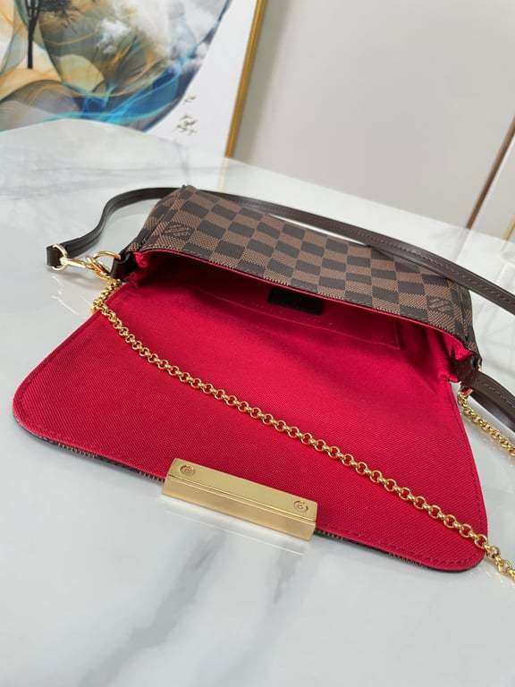 LUV FELICIE POCHETTE DAMIER AZUR 21CM