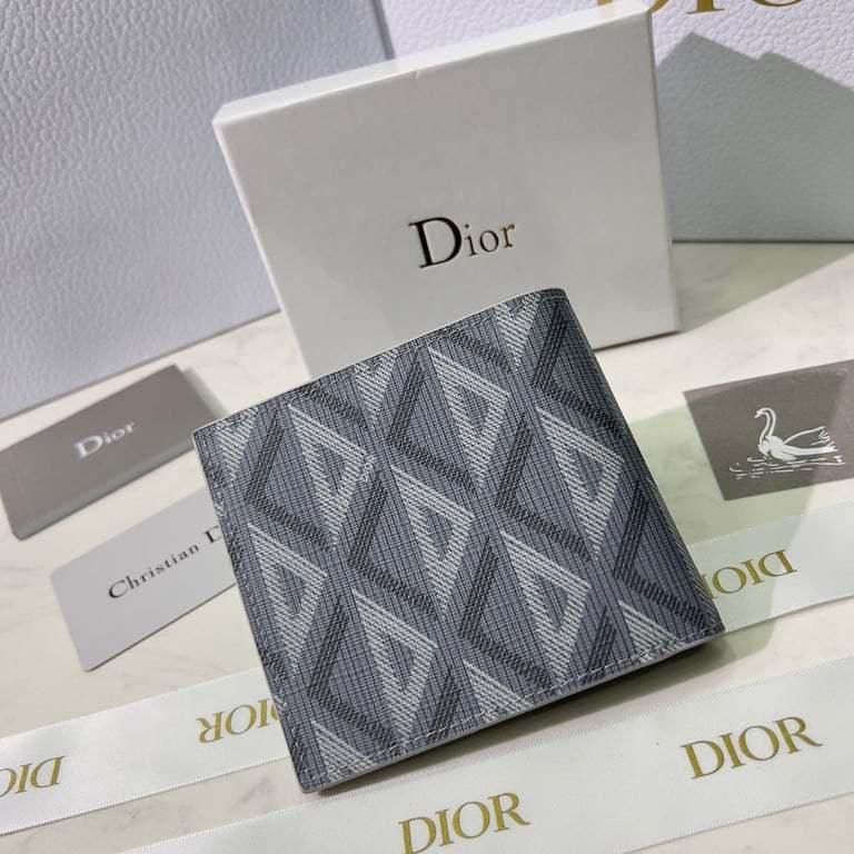 dir WALLET GREY CD DIAMOND CANVAS 11CM