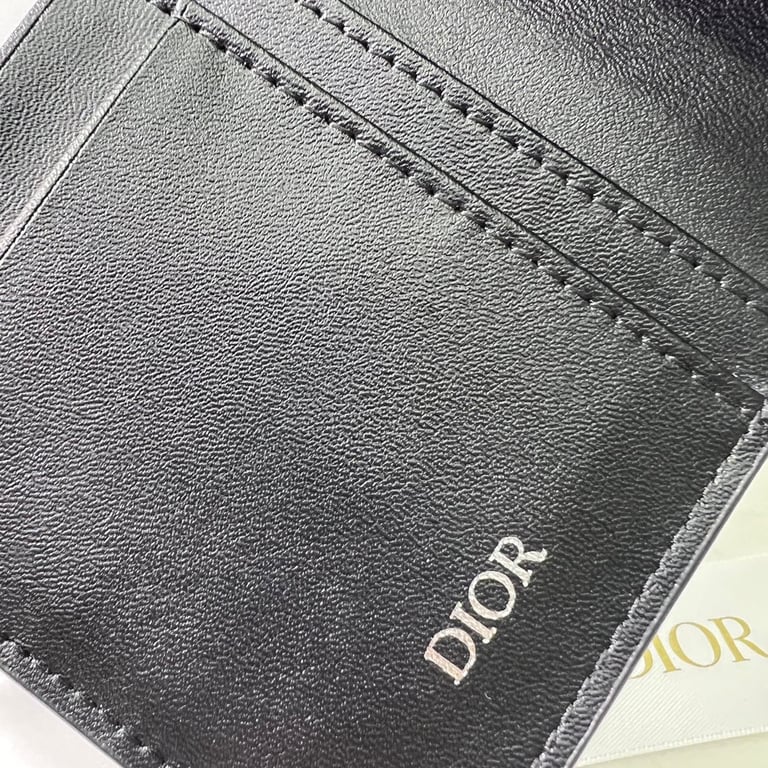 dir VERTICAL LONG WALLET BLACK CD DIAMOND CANVAS 17.5CM 2ESBC002DCO H43E