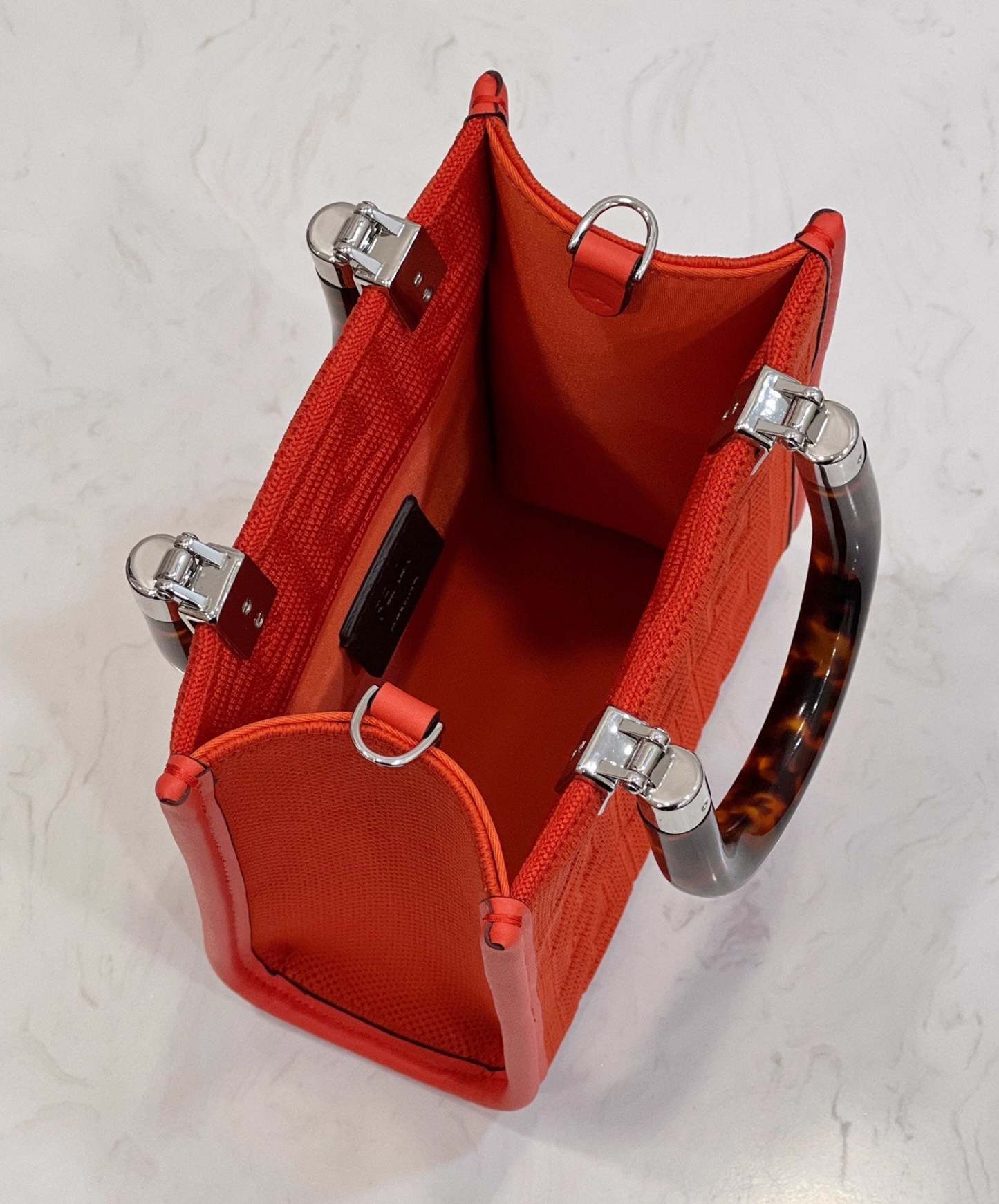 FI Mini Sunshine Shopper Red For Women, Women’s Handbags, Shoulder And CrossBody Bags 7.1in/18cm FF 8BS051